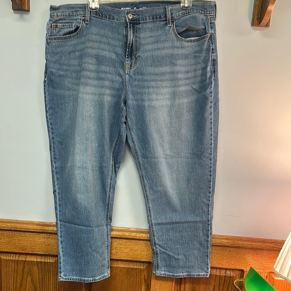 Women’s size 20 Old Navy Wow boyfriend Blue Denim Jeans